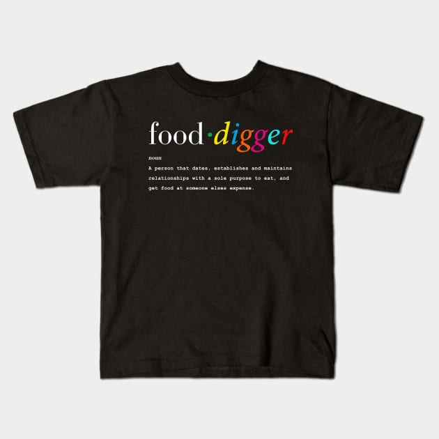 Food Digger Kids T-Shirt by Bubblin Brand